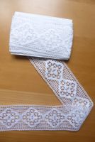 Alte Klöppel Spitzen weiss - Restenpreis für 3 Meter