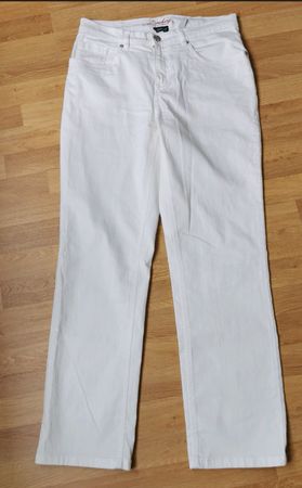 Weisse Jeans von Deerberg für Damen Gr. 42