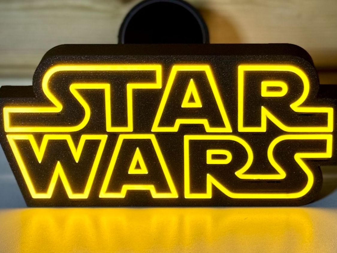 Star Wars Lampen: Light Box / Logo Lumineux Star Wars Jaune  - USB – Neu und originalverpackt aus Yvorne von Bocchino_1291