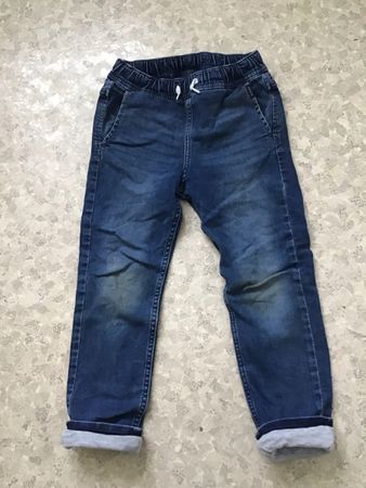 H&M Denim Jogger Hose blau Grösse 122 