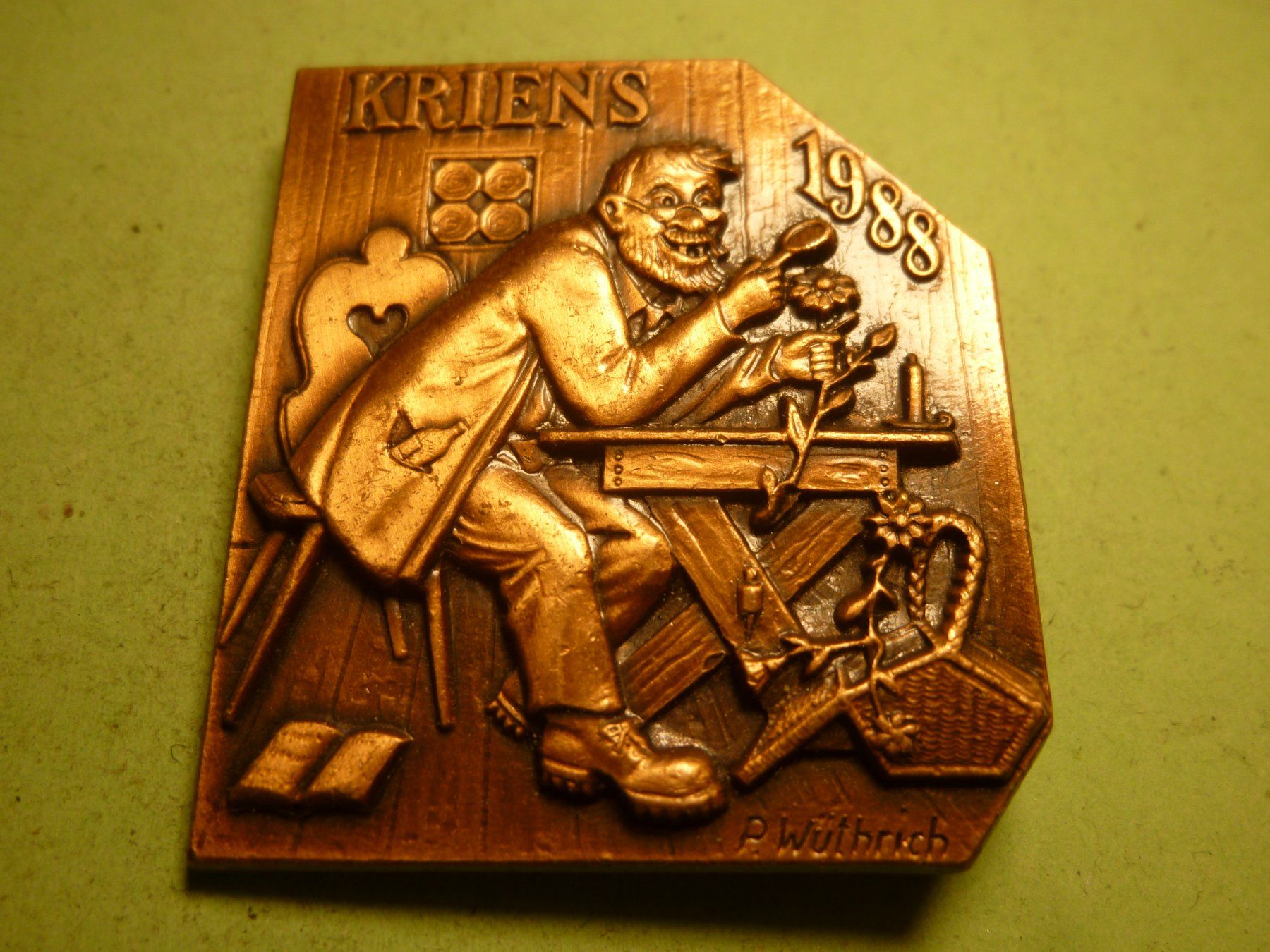 Placchette & Badge: KRIENS 1988 BRONZE – Usato da Ried (Muotathal) venduto da Mandarin02