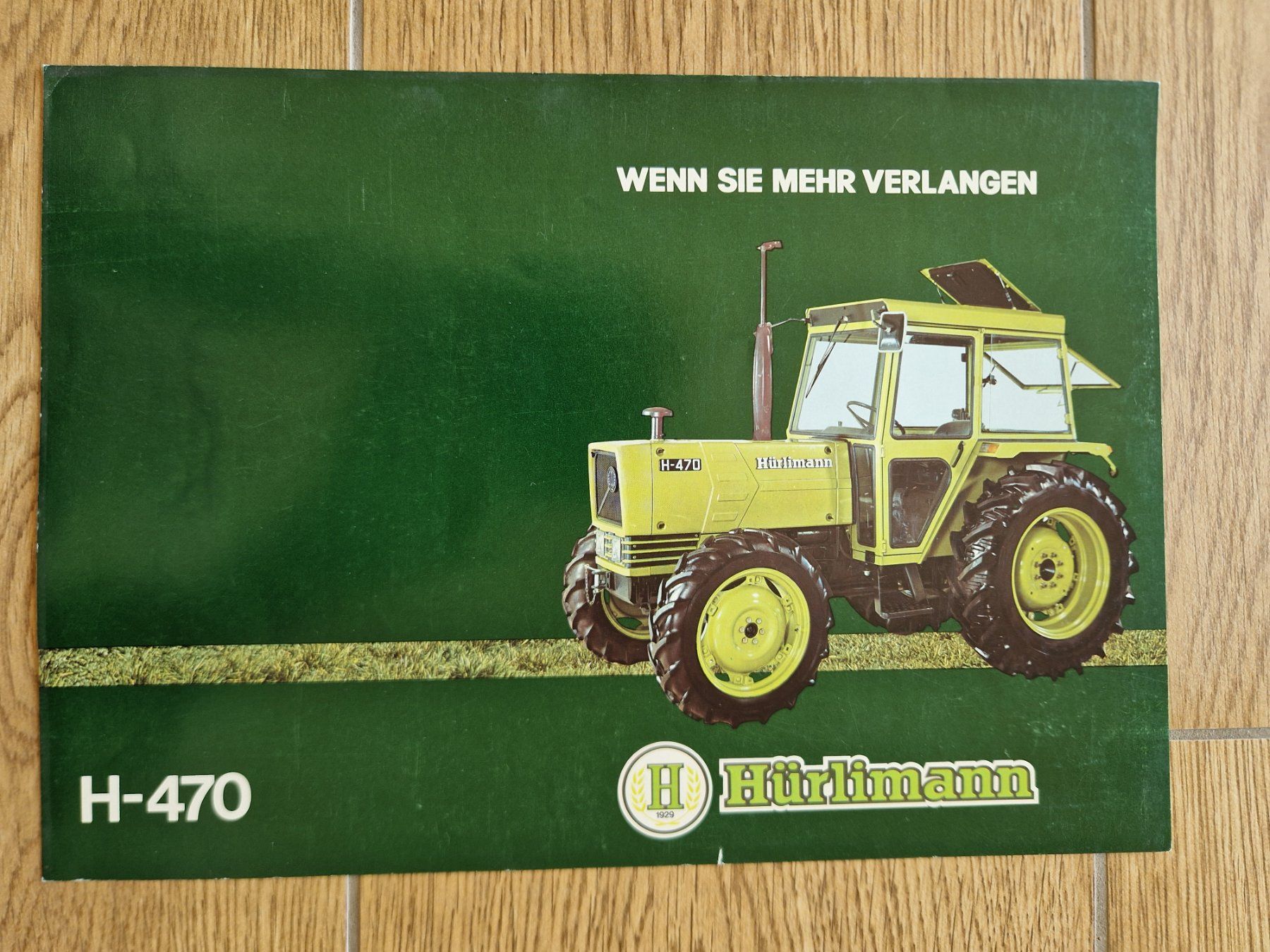 Traktoren: Original Prospekt Hürlimann Traktor H-470 – Gebraucht aus Dürnten von Bachtel84