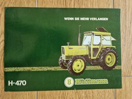 Original Prospekt Hürlimann Traktor H-470