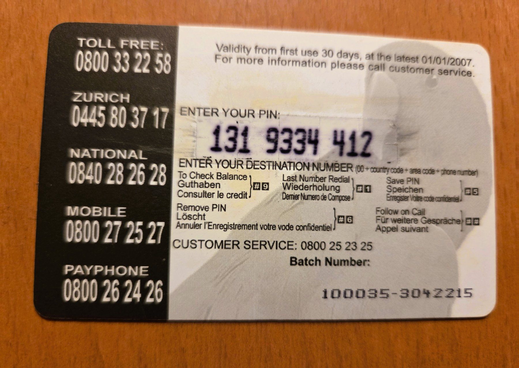 Schede telefoniche: PREPAID - SCHWEIZ – Usato da Brüttisellen venduto da Nighttrain 1