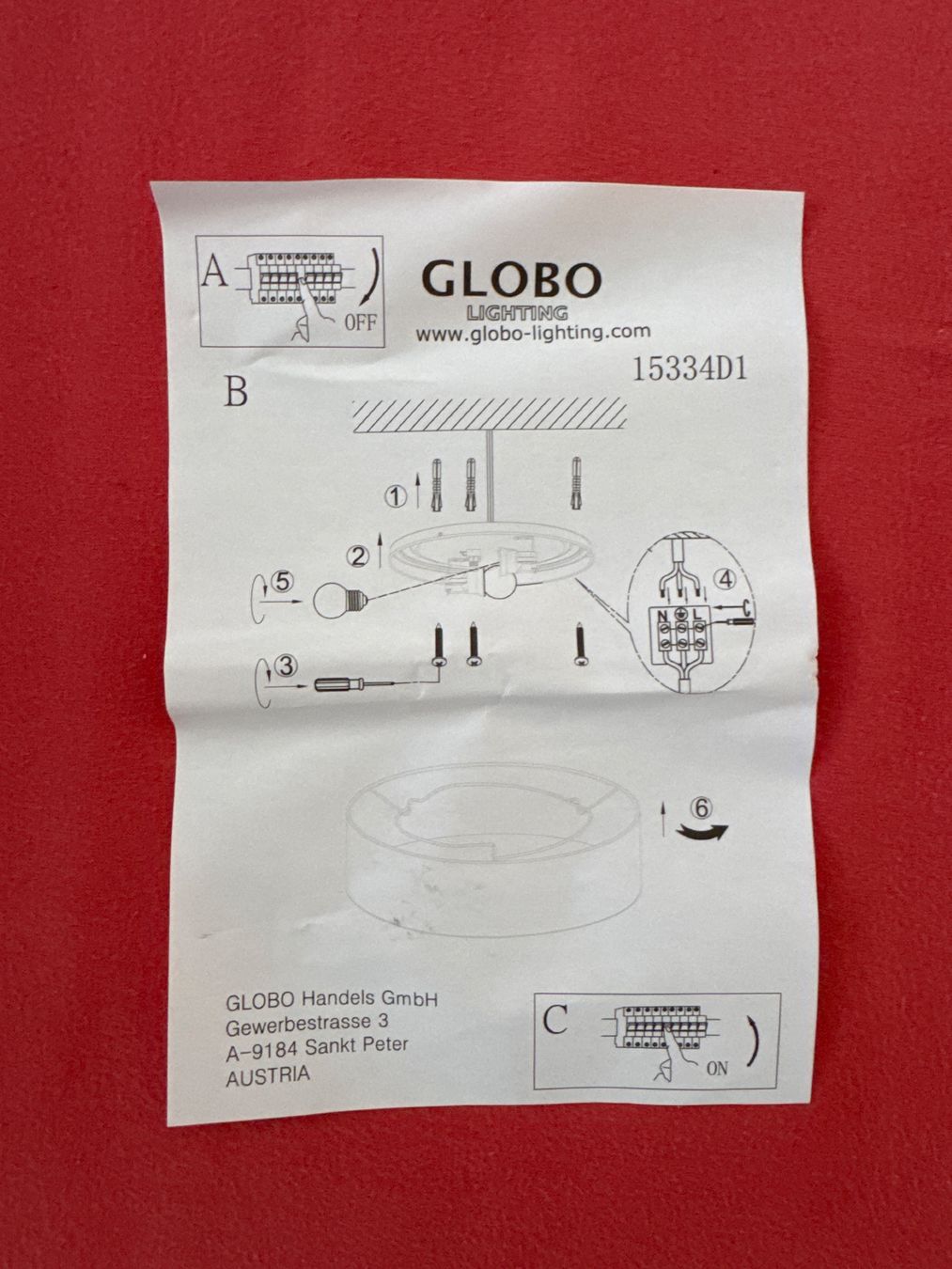 Lustres & lampes de plafonds: GLOBO Deckenlampe – Neuf avec emballage d'origine à Horgen par CS75 6