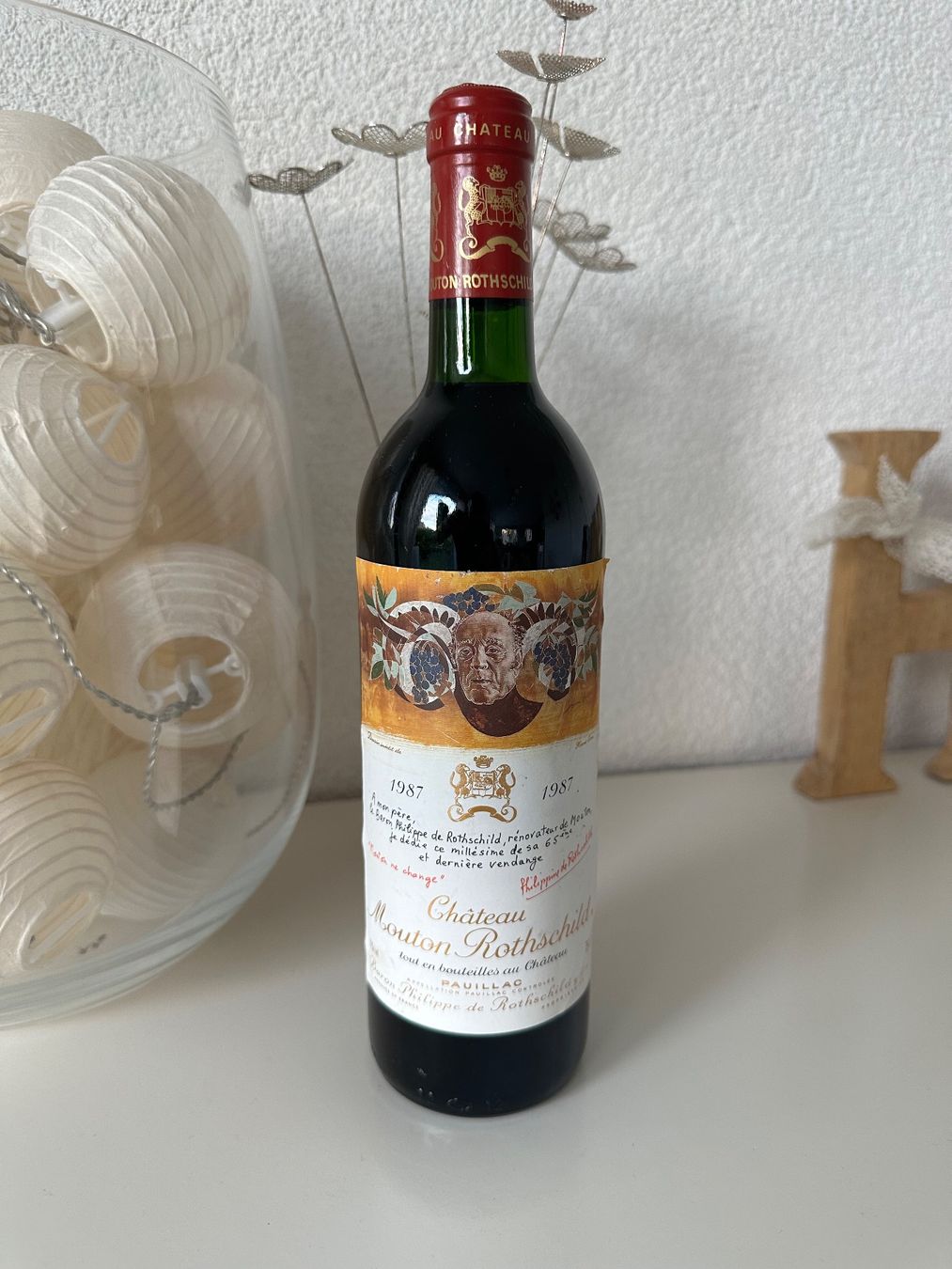 Mouton Rothschild Vino: Château Mouton Rothschild 1987 – Nuovo (secondo la descrizione) da Yens venduto da Rilou80