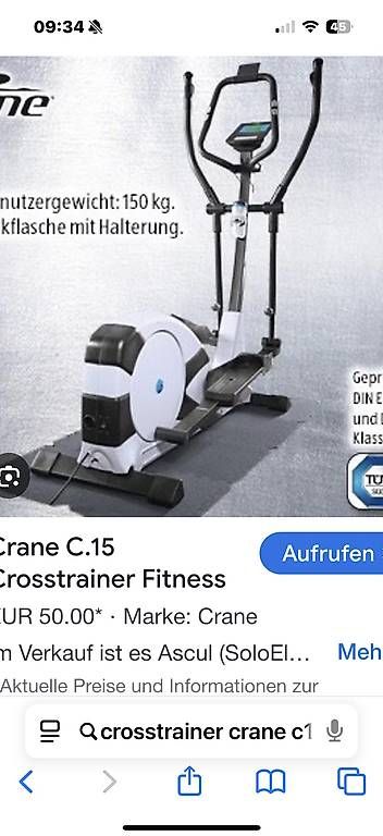 Hometrainer: Crosstrainer – Gebraucht aus Hölstein von Loco15