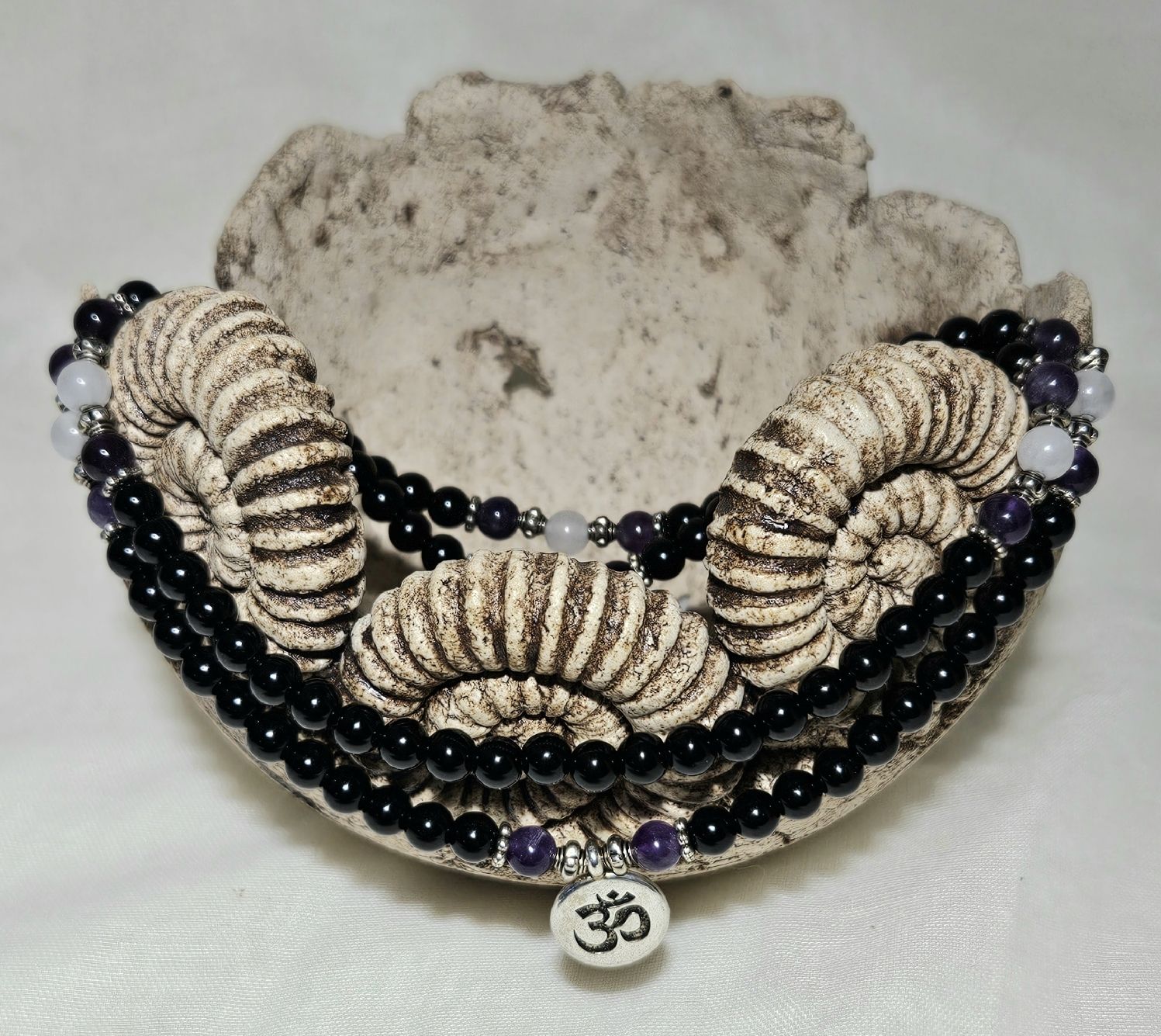 Bracciali & Braccialetti: 108 Mala Perlen OM Armk. - Spendenaktion – Nuovo (secondo la descrizione) da Unterkulm venduto da Nachtigall 2