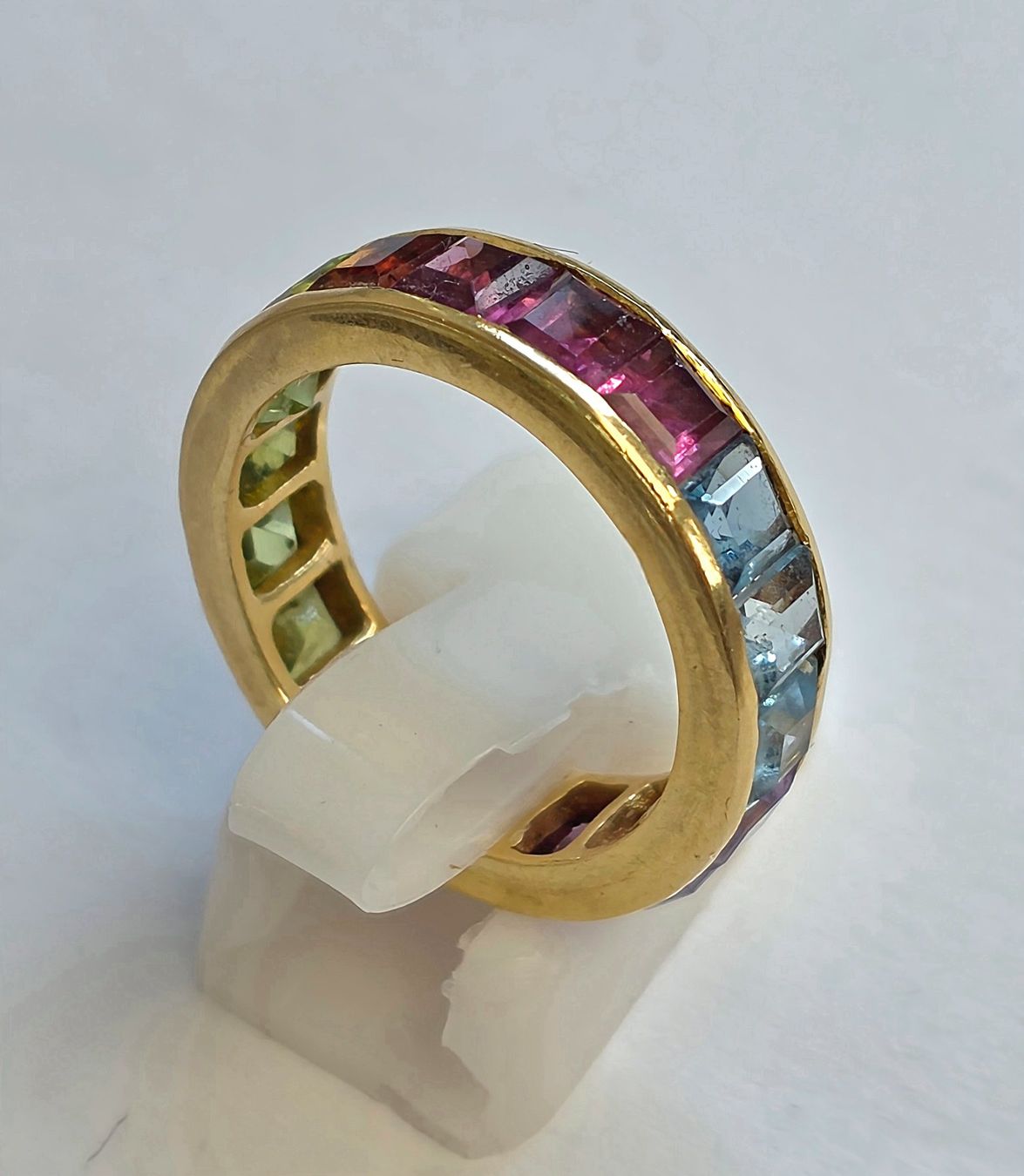 Anelli: Gold Fingerring Rainbow Safire – Nuovo (secondo la descrizione) da Zürich venduto da adriben 7