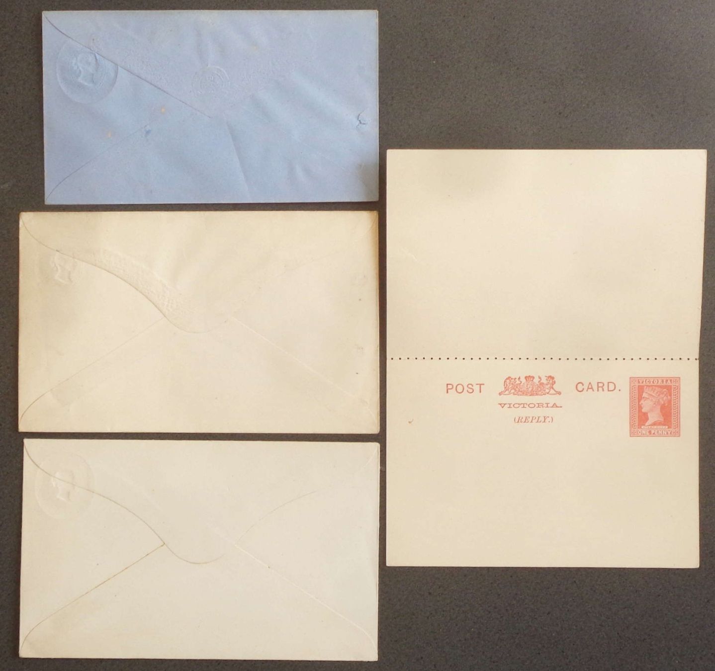Tutti i francobolli: VICTORIA: 4 postal stationaries, * – Nuovo (secondo la descrizione) da Le Locle venduto da timbrettino 1