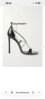 Jimmy Choo Sandali Oriana in pelle nera, nuovi !!