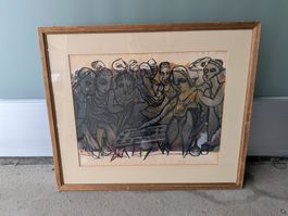 Gemälde Nduku 1965 vermutlich Kongo ?