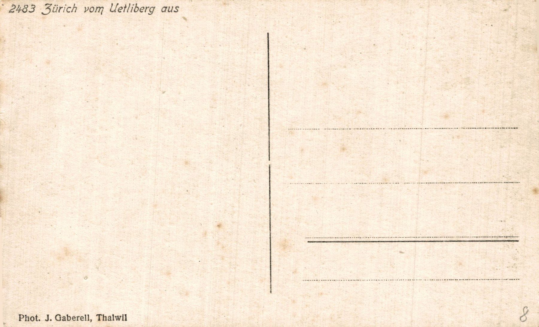 Cartoline postali: Zürich vom Uetliberg aus – Usato da Bronschhofen venduto da Astore 1