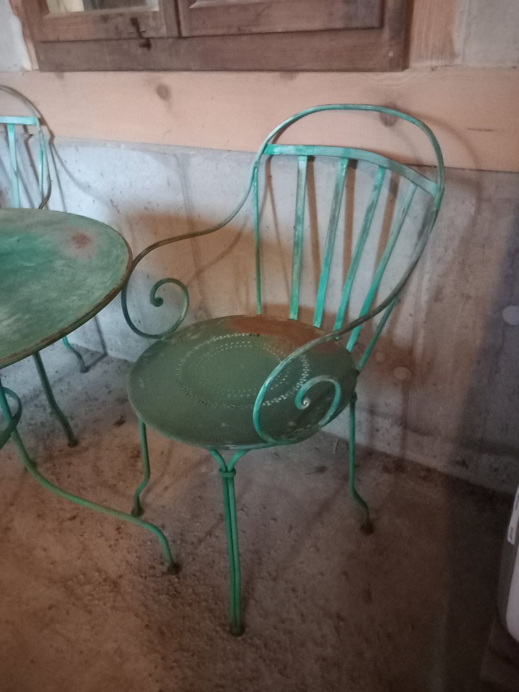 Tischset: Gartenmöbel Jugendstil Bistro Tisch Stuhl – Gebraucht aus Maschwanden von summernight7 1