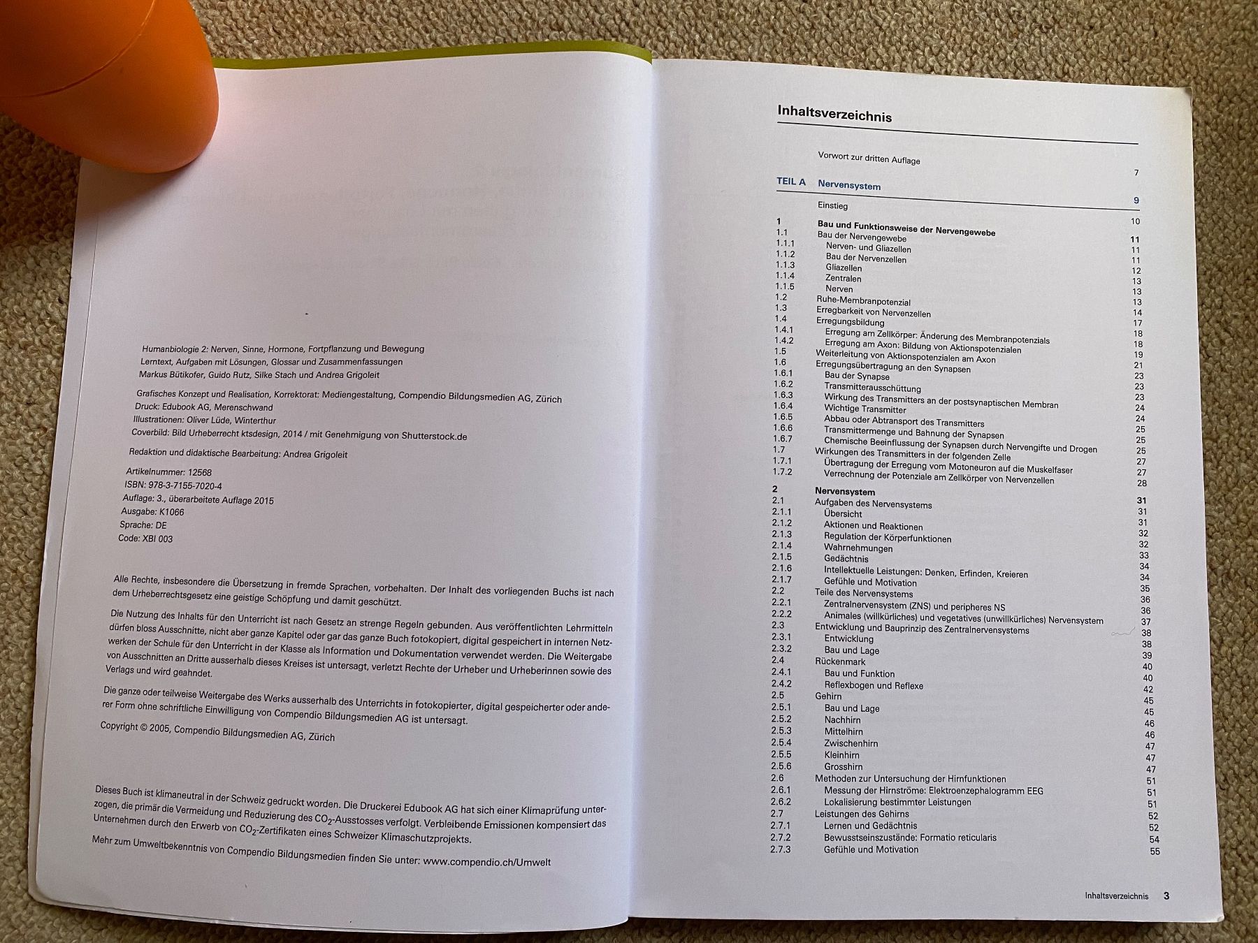 Livres: Humanbiologie 2 – D'occasion à Ebmatingen par 777_cq5g 2