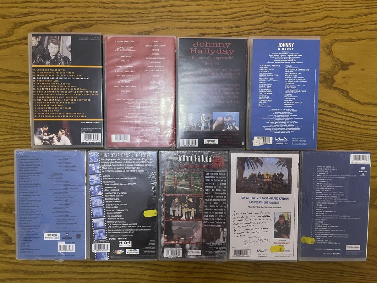 Tutti i VHS: JOHNNY HALLYDAY : Collection VHS vidéo | NEW – Nuovo (secondo la descrizione) da Denges venduto da Ricautomotive 1