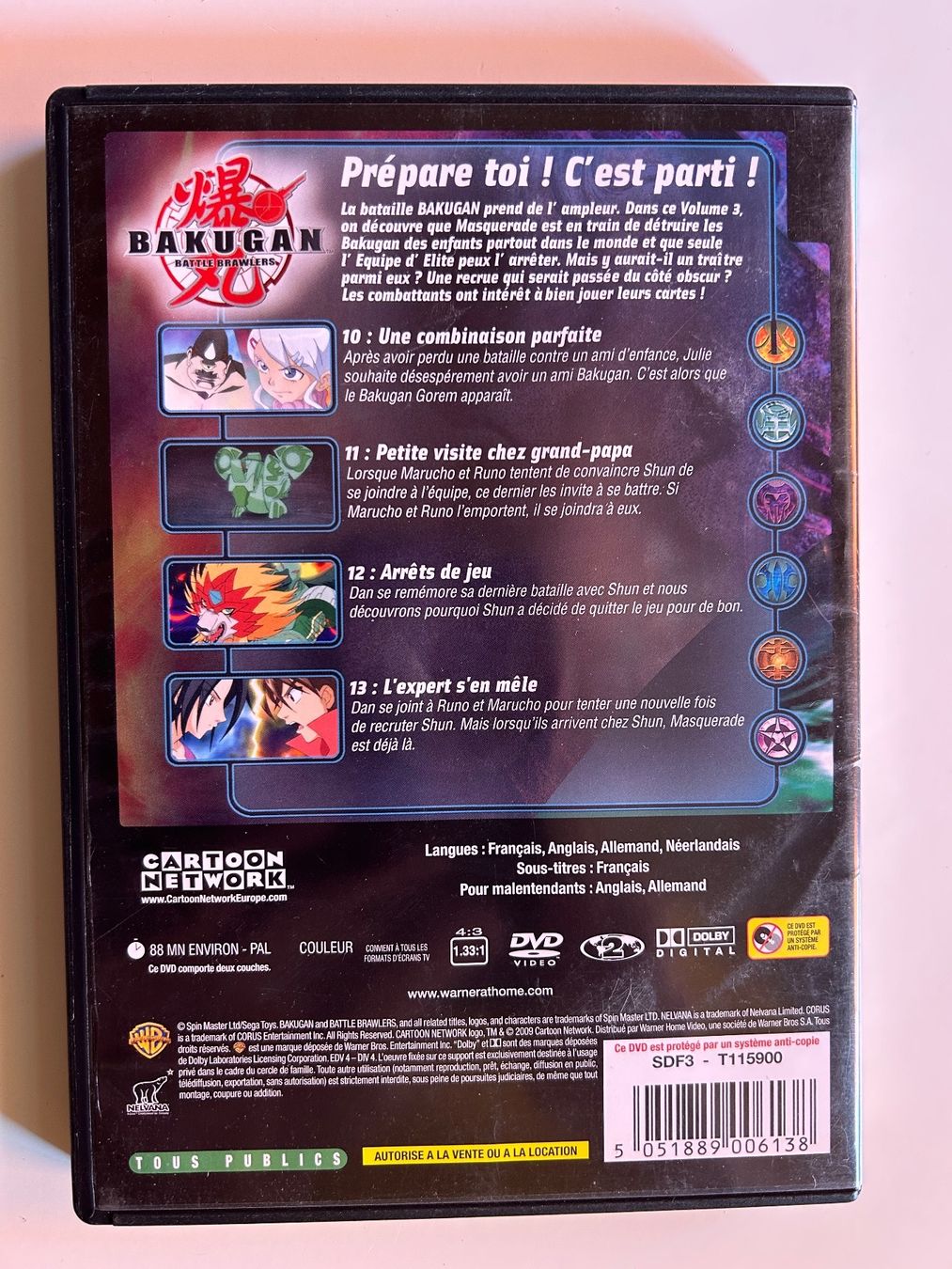 Tutti i DVDs: BAKUGAN SAISON 1, VOLUME 3 – Usato da St-Cierges venduto da Crisi53 1