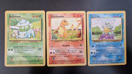 Kanto Starter Trio – Pokémon Base Set