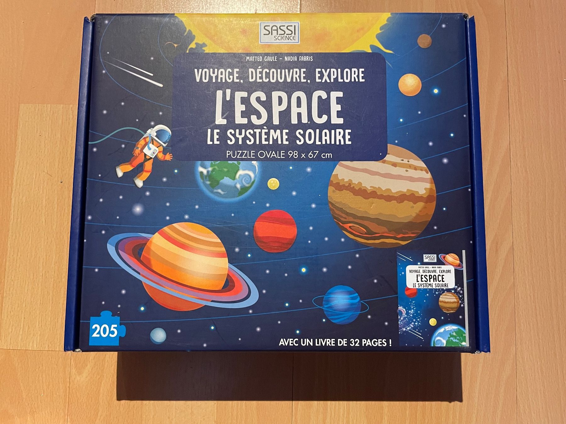 Puzzle: Puzzle Sassi Science "L'Espace" 205 pièces + livre – Usato da Oron-la-Ville venduto da W.XIX 1