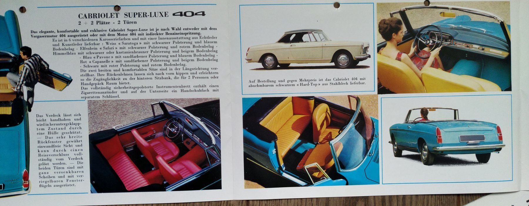 Peugeot Documenti: Peugeot 404 Cabriolet und Coupé – Usato da Safenwil venduto da efclassics 4