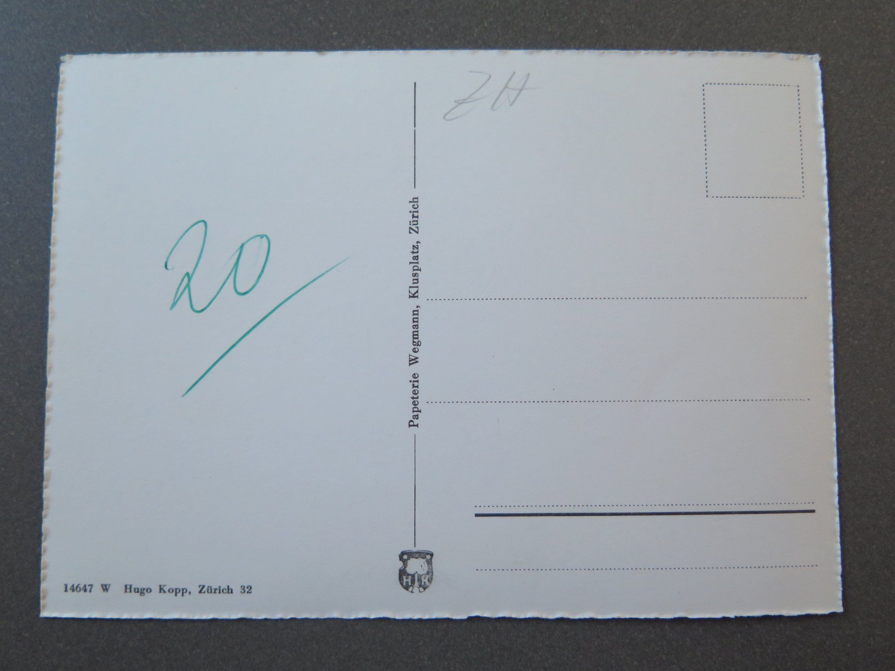 Cartoline postali: ZÜRICH - SONNENBERG M. KLUSPLATZ – Usato da Wittenbach venduto da lipasal 1
