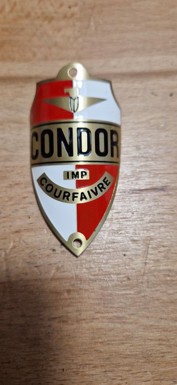 Original Condor Puch Velux Steuerkopfschild Emblem (Gebraucht) in ...