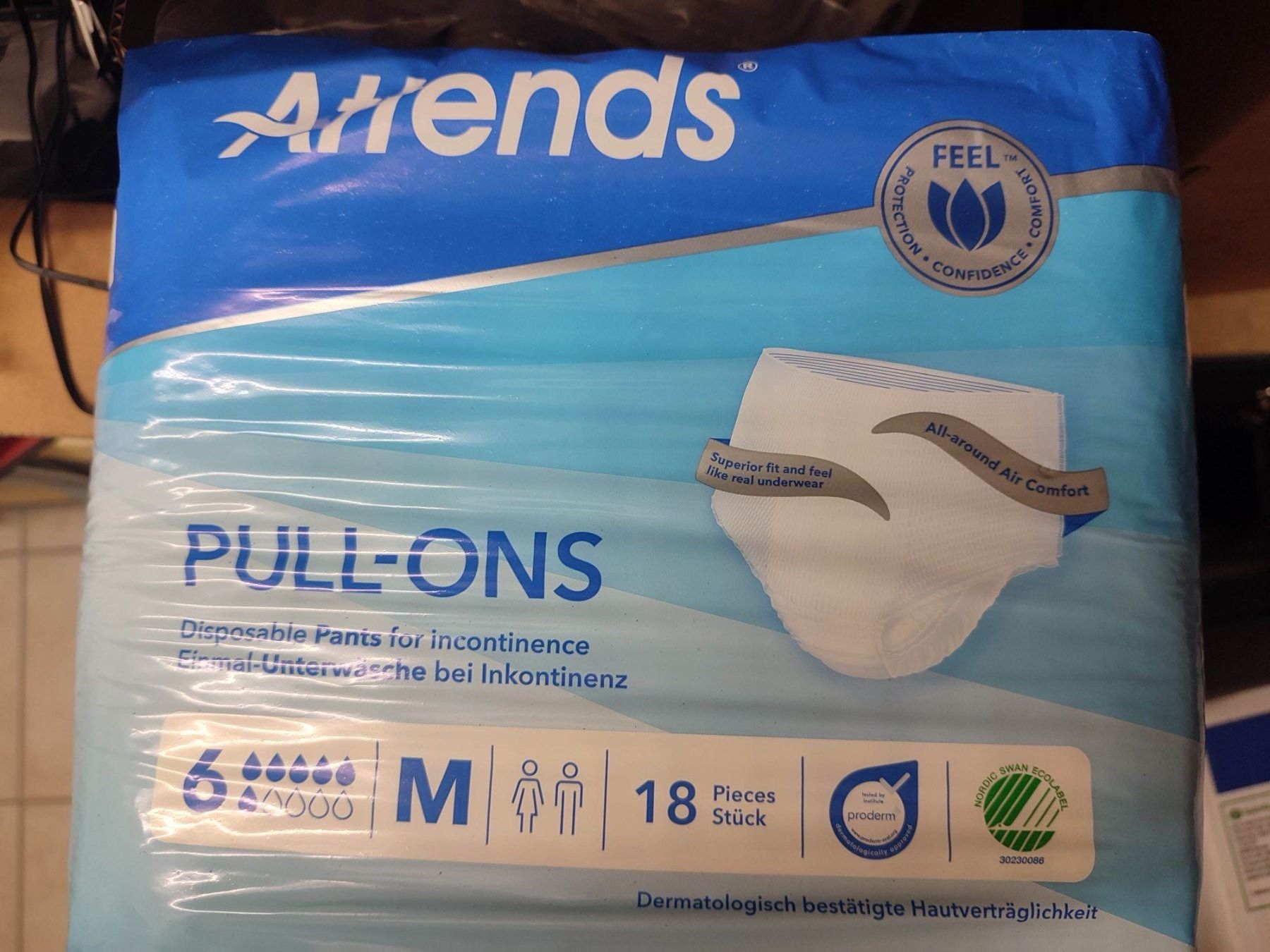 Windeleimer & Windeln: Pants Windeln Attends Pull-ons 18 Stück Inkontinenz Slip – Neu und originalverpackt aus Elfingen von lea_m57j