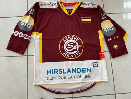 HC Genève-Servette Trikot/ 2016-2017/XL/mit 4 Unterschriften