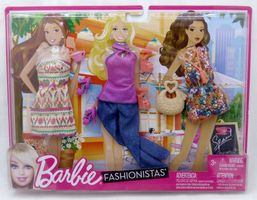 BARBIE FASHIONISTAS CAFE FASHION PACK 3 OUTFITS 2011 X2237