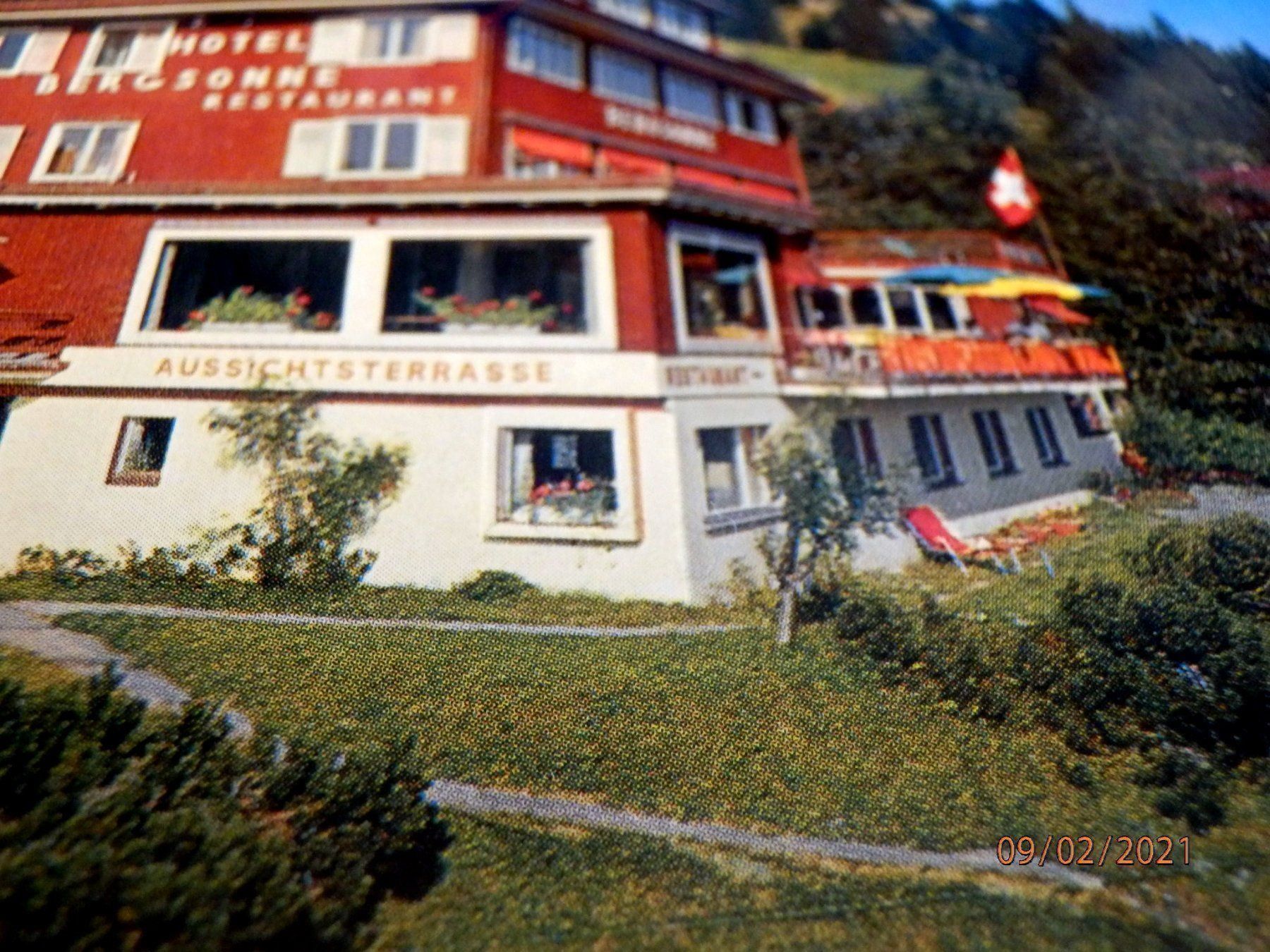 Cartes postales: AK, Hotel Bergsonne, Rigi-Kaltbad – D'occasion à Ueberstorf par dinbau 2