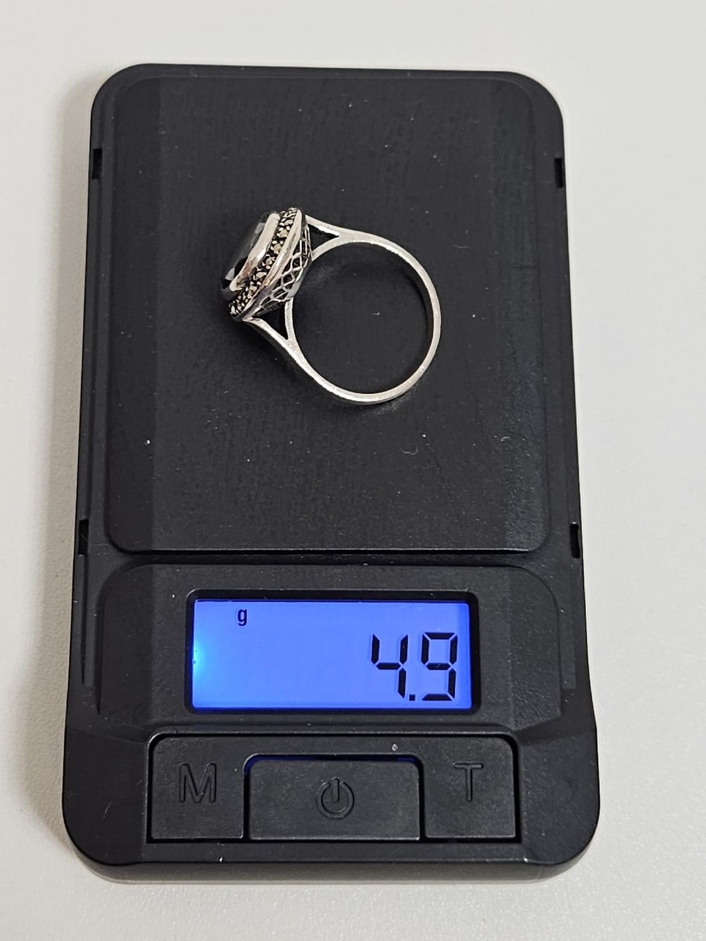 Anelli: Silberring 925 mit schwarzem Stein Grösse 55  – Usato da Schlieren venduto da Bestleo 5