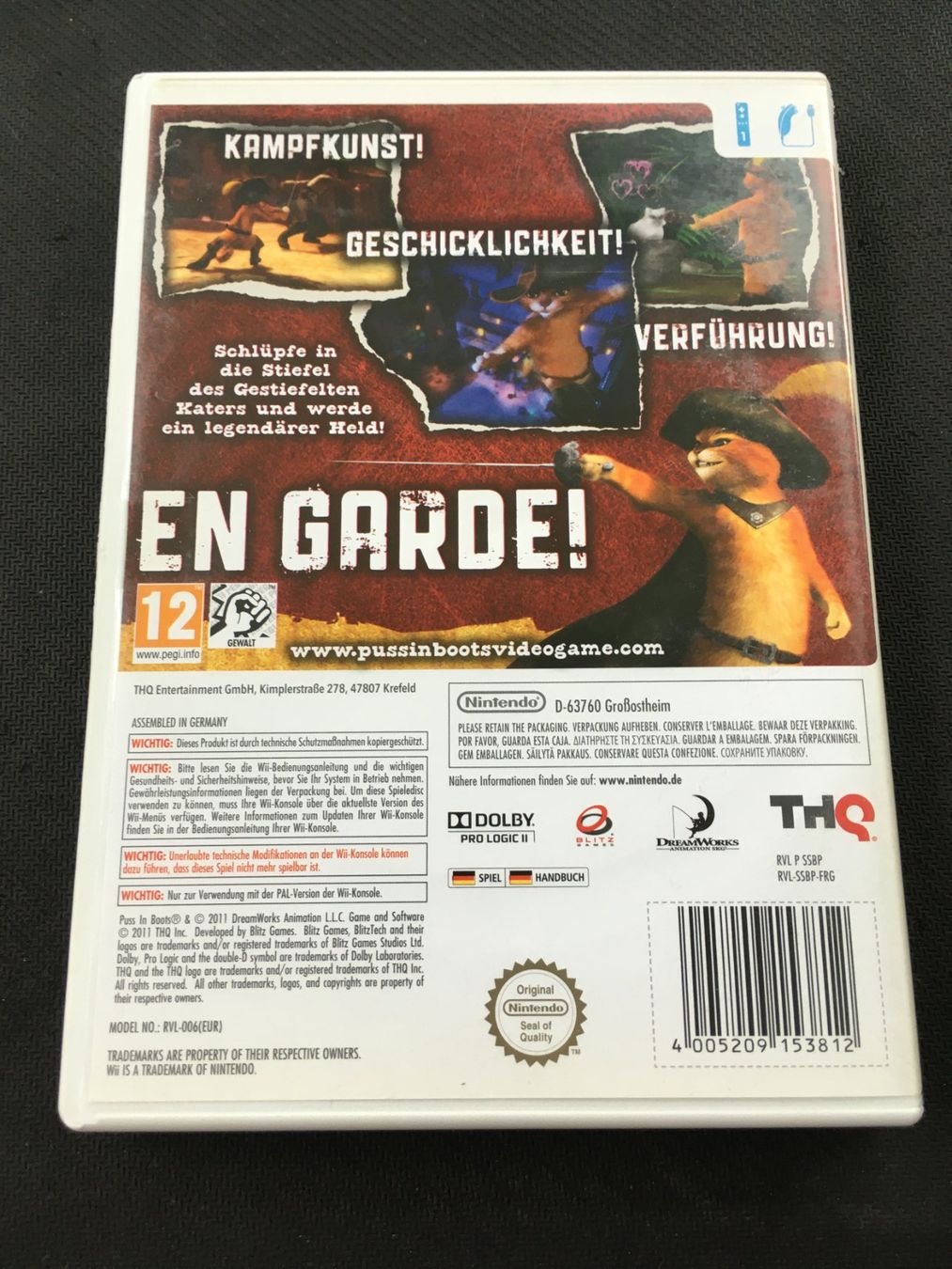 Nintendo Spiele: Der Gestiefelte Kater - Nintendo Wii – Gebraucht aus St.Gallen von Punktchen01 1