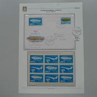 1975, LUPO 75 sauberer Brief mit Vignetten-Bogen.
