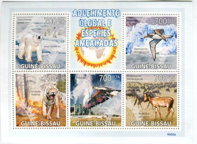 Alle Briefmarken: Block "Vögel & Tiere".  Guinea-Bissau – Neu und originalverpackt aus Basel von Butsch5