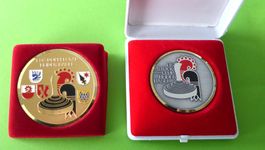 Medaillen ESV Doppelstab beider Basel "Gold"  6 cm
