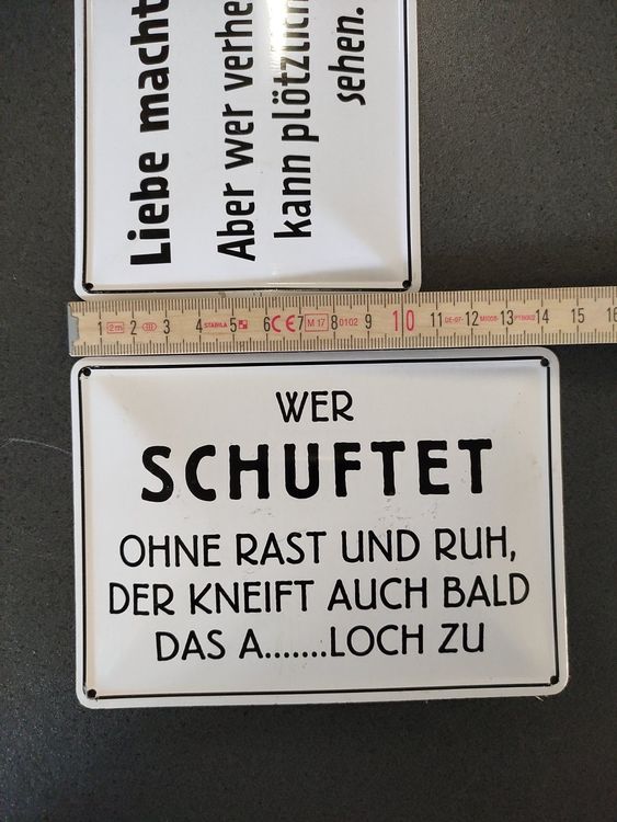 5x Blechschild lustige Sprüche Schilder 14x10cm Kaufen auf Ricardo
