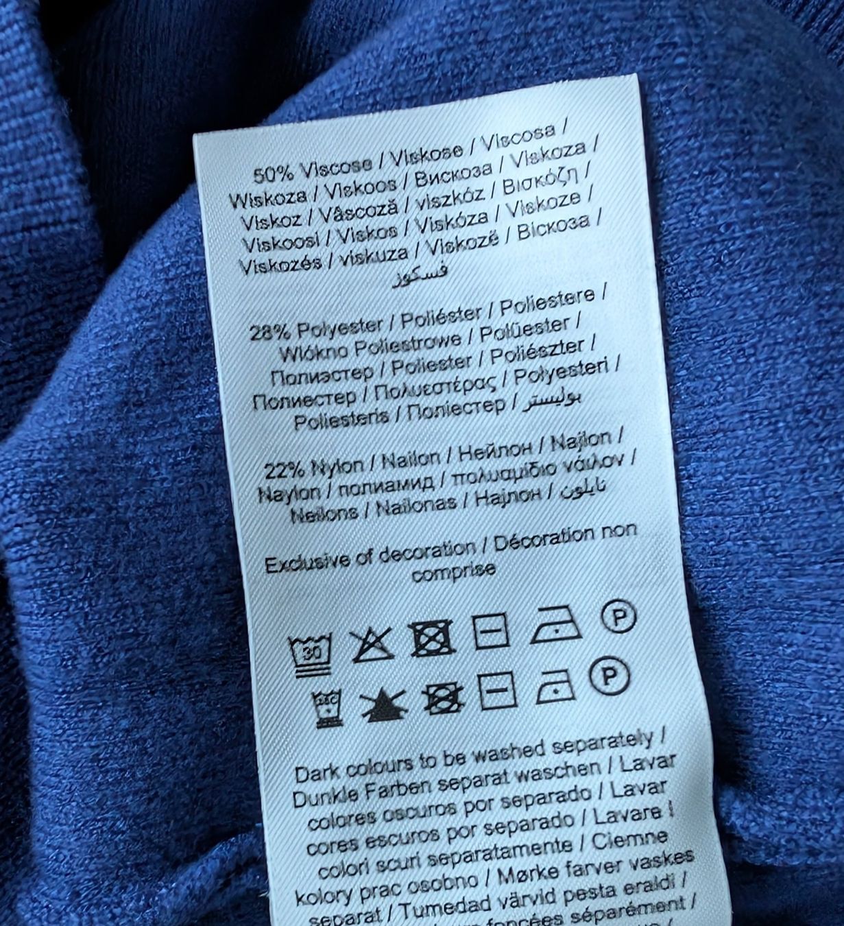 Maglioni & Felpe: Object Blauer Wickelpullover mit Lochmuster Grösse S – Nuovo (secondo la descrizione) da Lachen SZ venduto da numberphile 4
