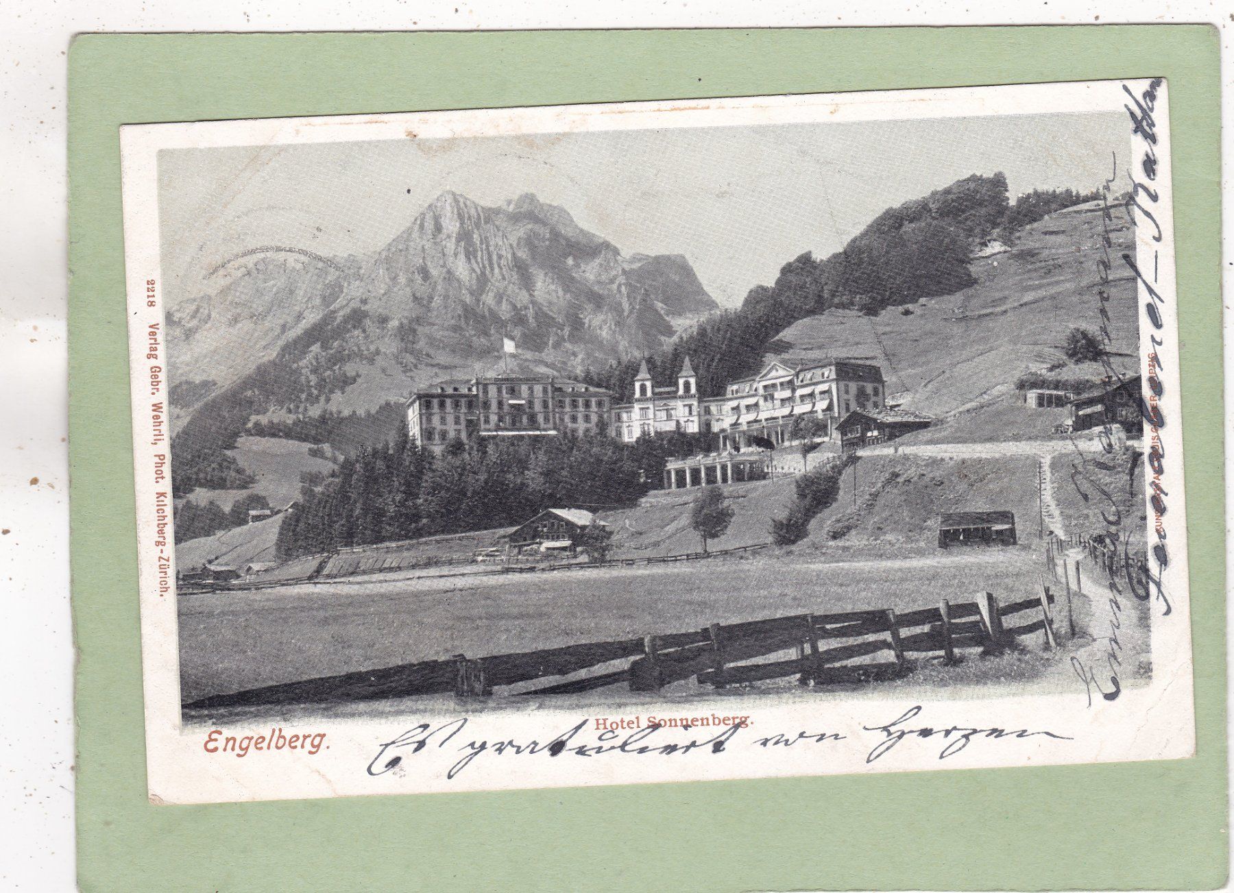 Cartes postales: Engelberg Hotel Sonnenberg 1903 – D'occasion à Herisau par Lisegrat2008