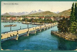 Genève - Pont du Mont-Blanc, 1912