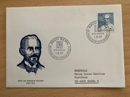Theodor Kocher 1967,  Ersttagsstempel