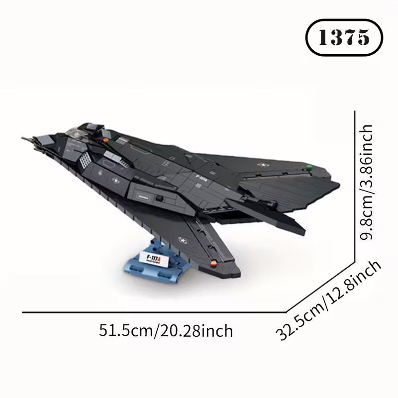 Lego Kit di costruzioni: F117 Nighthawk Bausatz 1375 Teile Baugleich Lego. – Nuovo (secondo la descrizione) da Zizers venduto da allsaint74 1