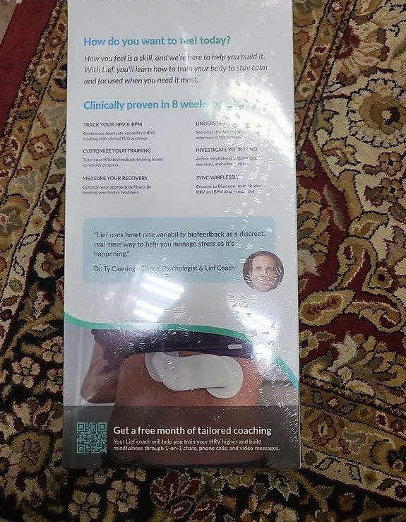 Tutti i DVDs: Lief Therapeutics Live HRV Wearable Tracker – Nuovo e nell'imballaggio originale da Glattbrugg venduto da Me1996 1