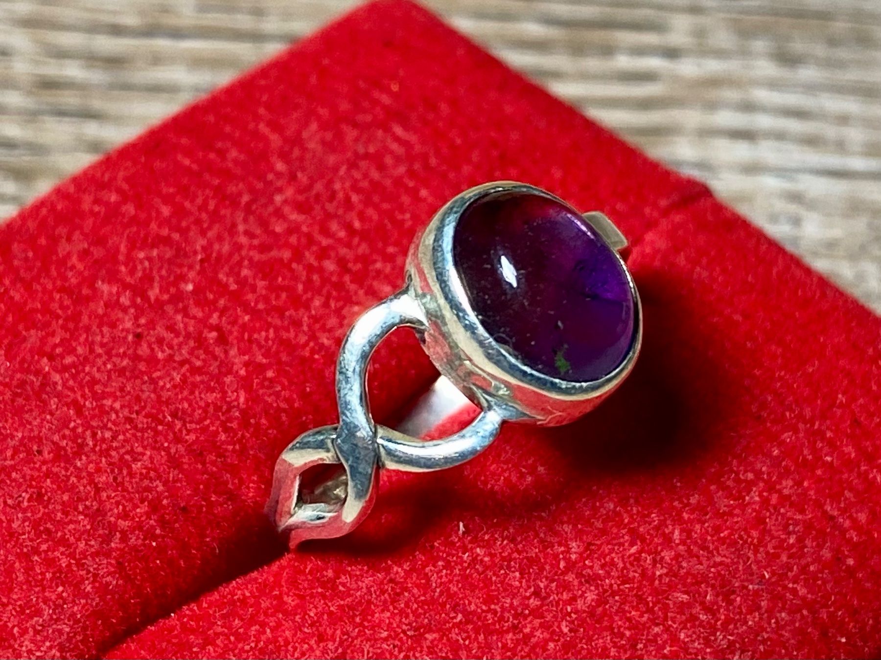 Anelli: kunstvoller Silberring - natürlicher Amethyst – Nuovo e nell'imballaggio originale da Laax venduto da Kiki_Kingdom3 3