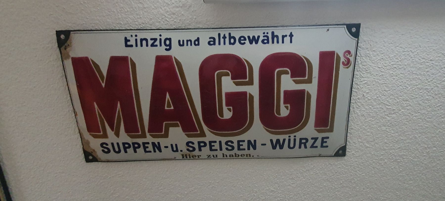 Maggi Schilder: Emailschild Maggi – Gebraucht aus Neuenkirch von etaner62