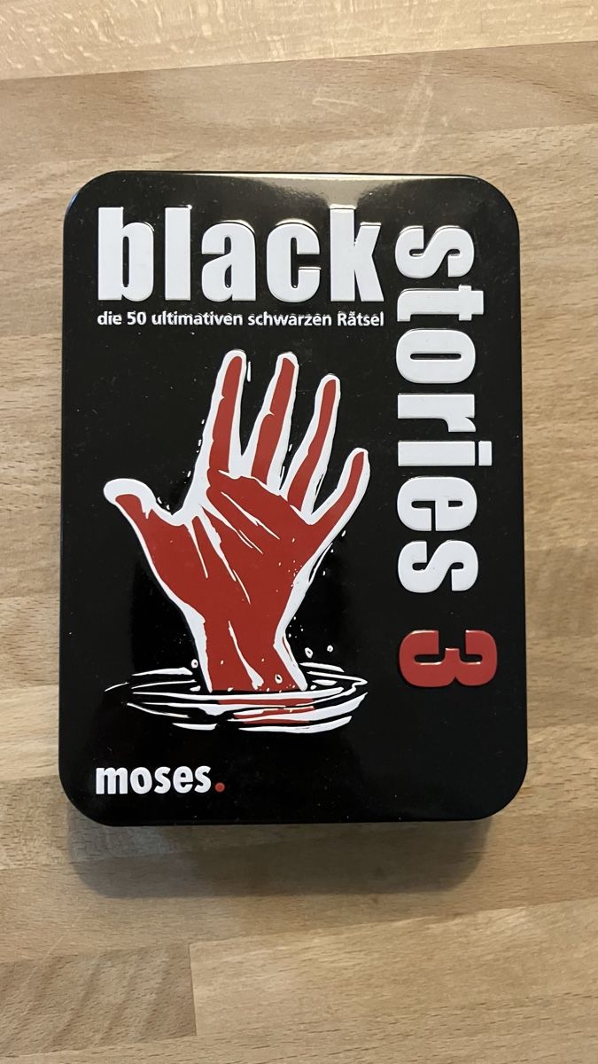 Giochi: Black Stories 3 - Rätselspiel – Usato da Wettingen venduto da Vichli