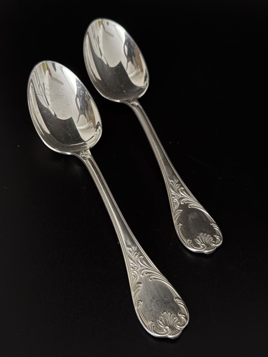 Christofle Couverts: Zwei Christofle Suppenlöffel Marly Muster – D'occasion à Luzern par downtonabbey 1
