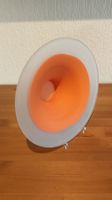 Schale Orange/Klar, satiniert, sehr schwer - Höhe 12 cm, neu
