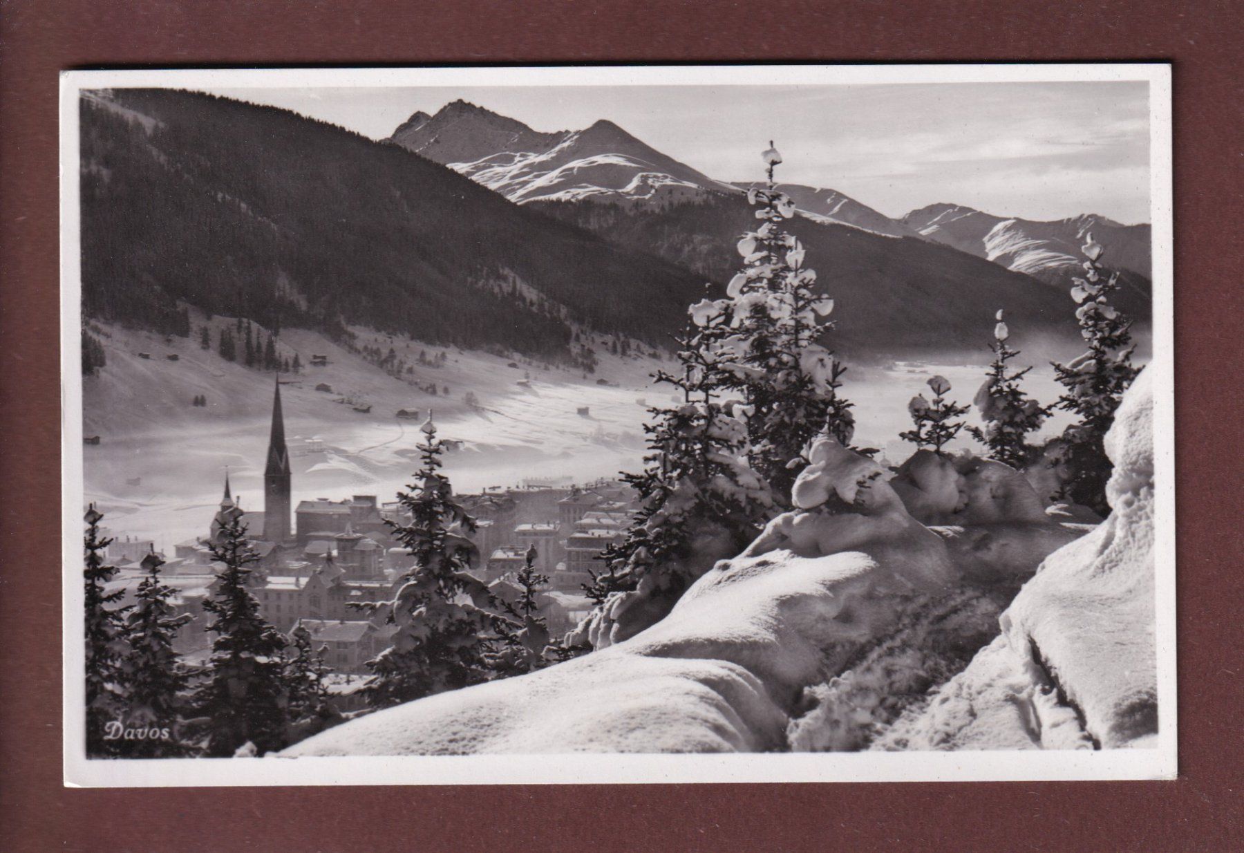 Cartoline postali: DAVOS - 1937 – Usato da Pully venduto da nicecards