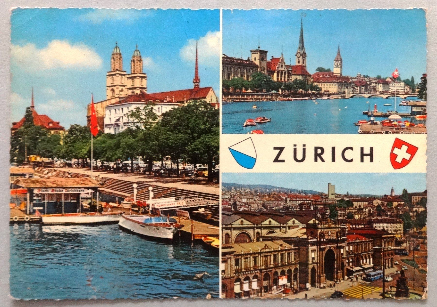 Cartoline postali: Zürich – Difettoso da Fétigny venduto da Billy2miny