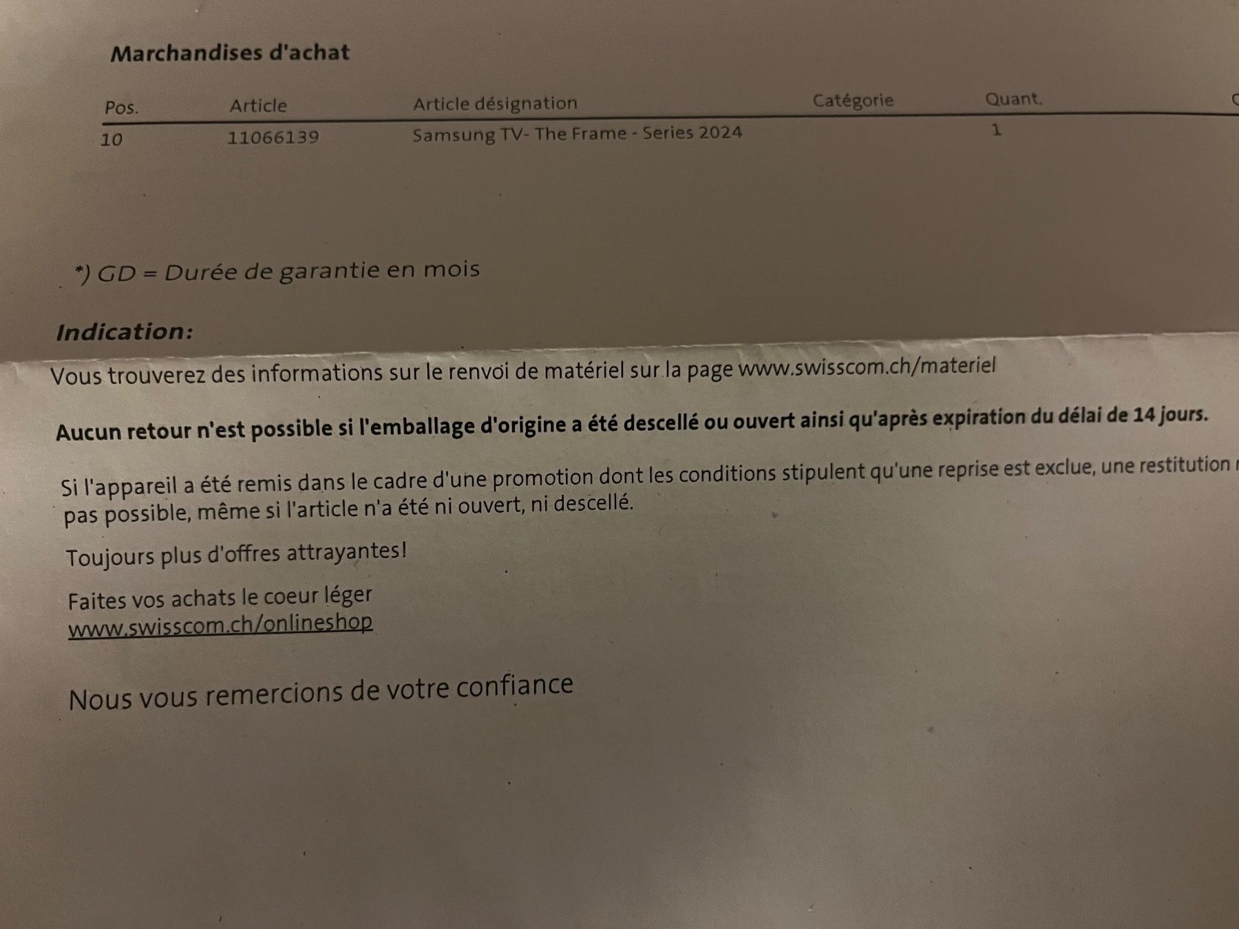 Samsung Fernseher: Télévision Samsung The Frame neuve 65/ 162 cm – Neu und originalverpackt aus Biel/Bienne von inspecteur_derrick 1